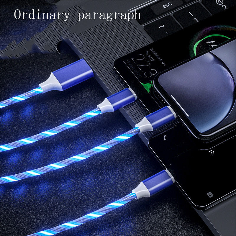 3-in-1 Micro LED Light Type-C Charger Cable