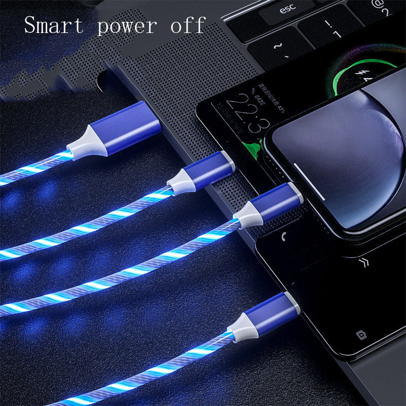 3-in-1 Micro LED Light Type-C Charger Cable