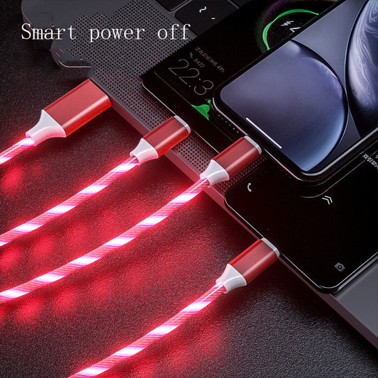 3-in-1 Micro LED Light Type-C Charger Cable