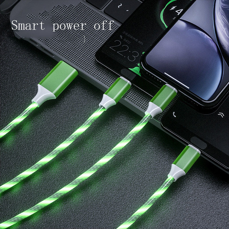 3-in-1 Micro LED Light Type-C Charger Cable