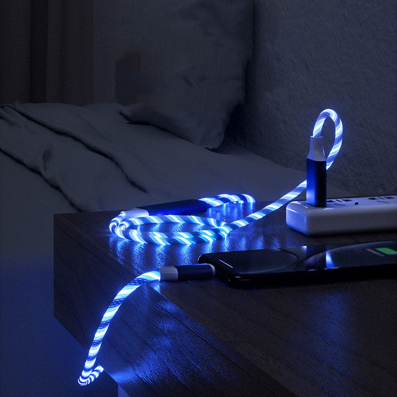 3-in-1 Micro LED Light Type-C Charger Cable
