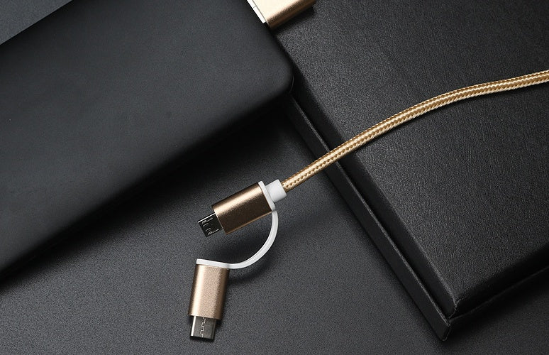 2-in-1 100cm 2A Fast Charger Cable