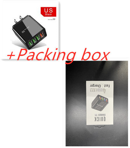 Illuminated 4 USB Mobile Phone Charger