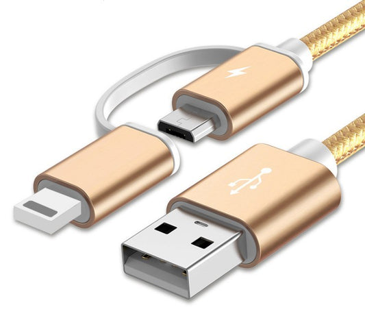 2-in-1 100cm 2A Fast Charger Cable