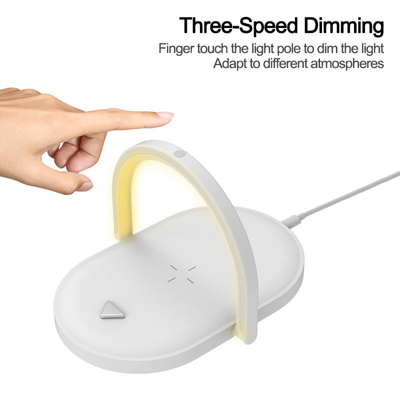 3 -in-1 Foldable Wireless Charger Night Light