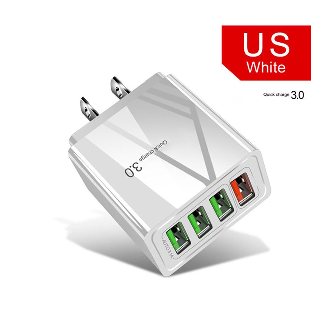 Illuminated 4 USB Mobile Phone Charger