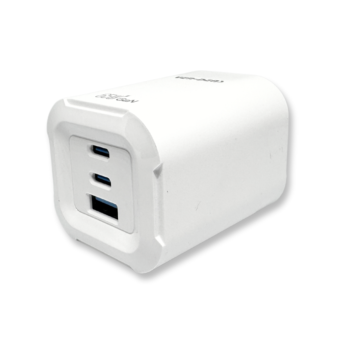 3-In-1 65W  Folding Charger Plug