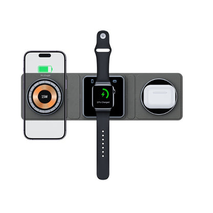 3-in-1 Magnetic Folding Wireless Charger Station